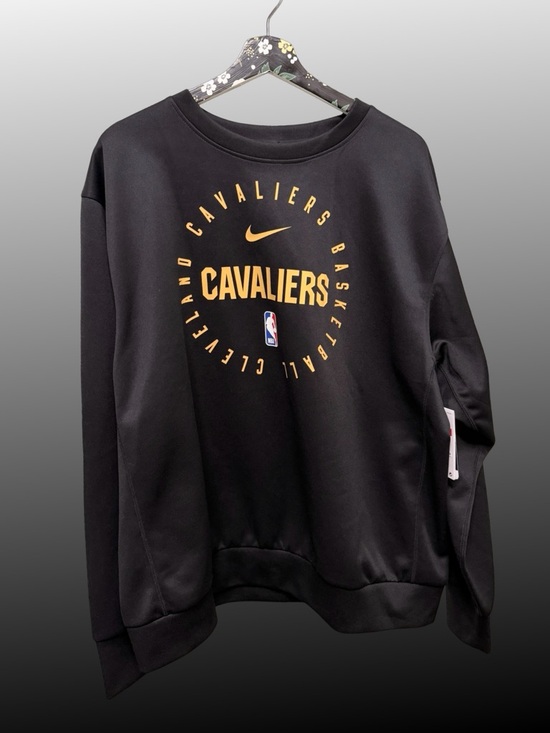Nike Other - Nike NBA Cleveland Cavaliers Dri-FIT Crewneck Sweatshirt Black Gold L